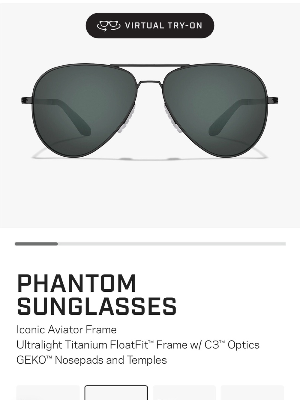 Roka Phantom Women’s Aviator Polarized Sunglasses - Black
